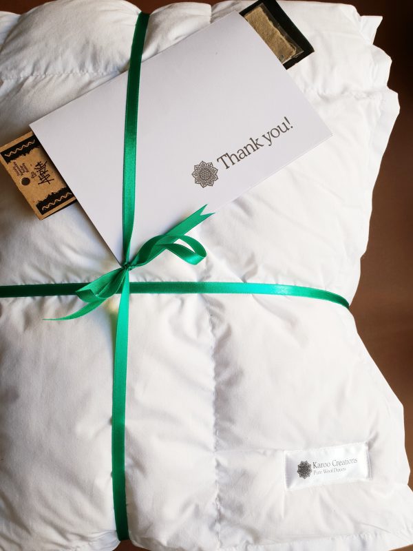 Handmade lightweight summer wool duvet Karoo Creations Wool Duvets